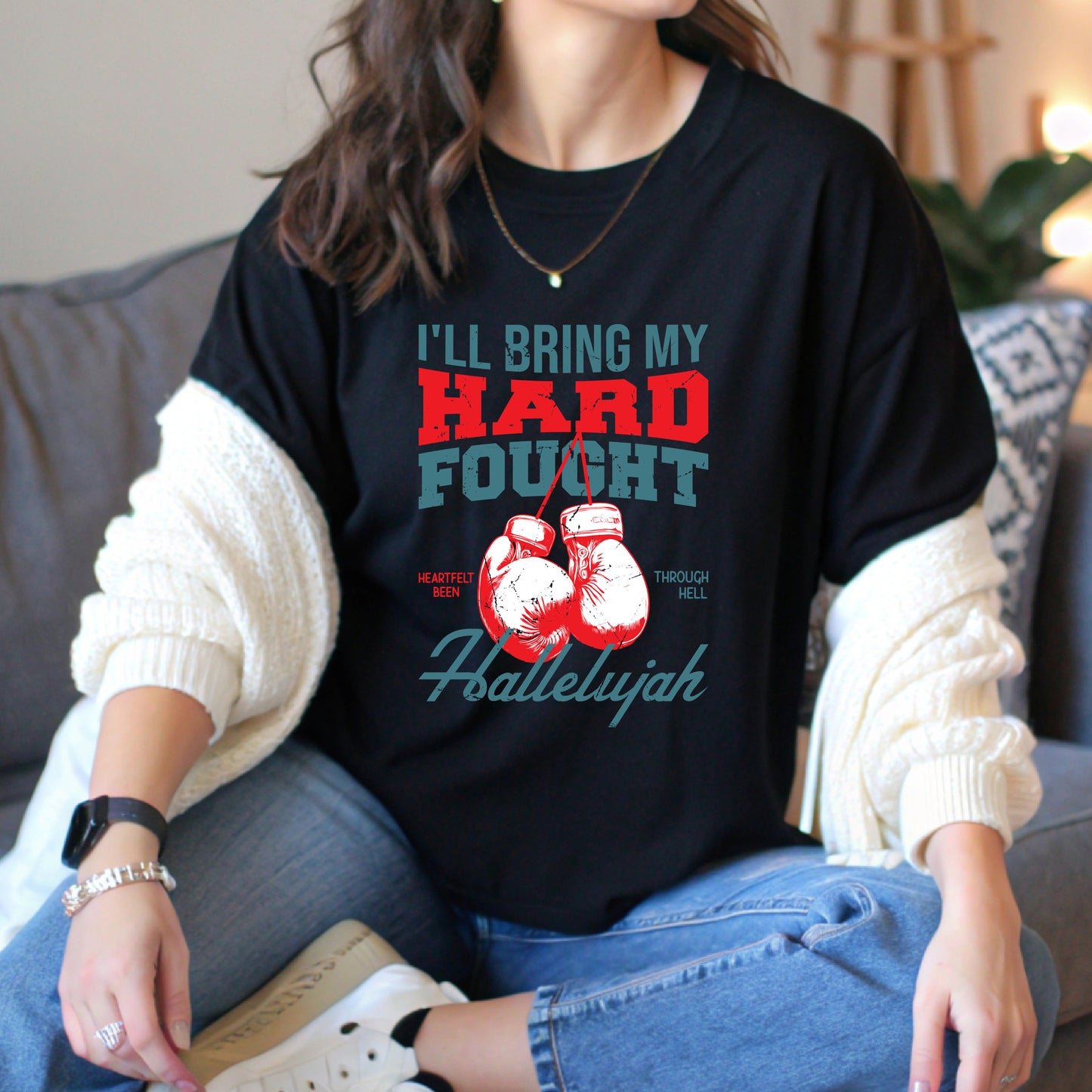 Heart Fought Hallelujah Unisex Christian T-Shirt