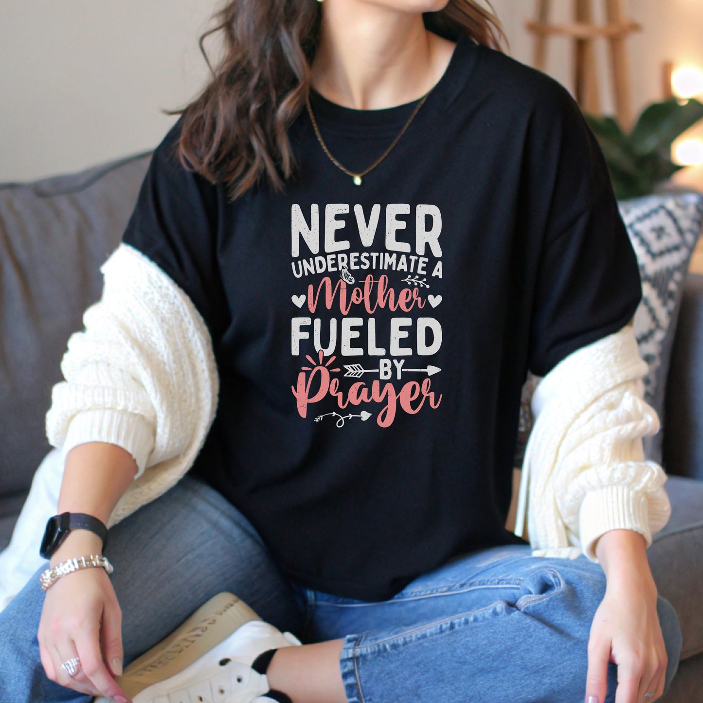 Mother Fuelled by Prayer Unisex Christian T-Shirt