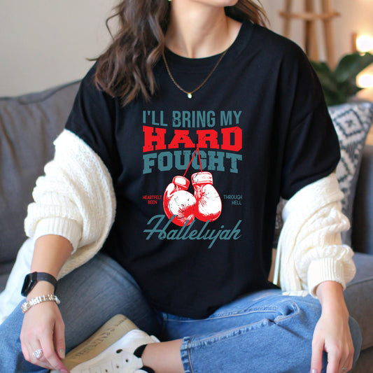 Heart Fought Hallelujah Unisex Christian T-Shirt